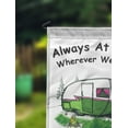 thumbnail image 2 of Printtoo White Always At Home Wherever We Roam Retro Camp Trailer Camping Flags For Campers Personalized Double SidedFlag Outdoor Decor Sign CampsiteFlag, 2 of 4