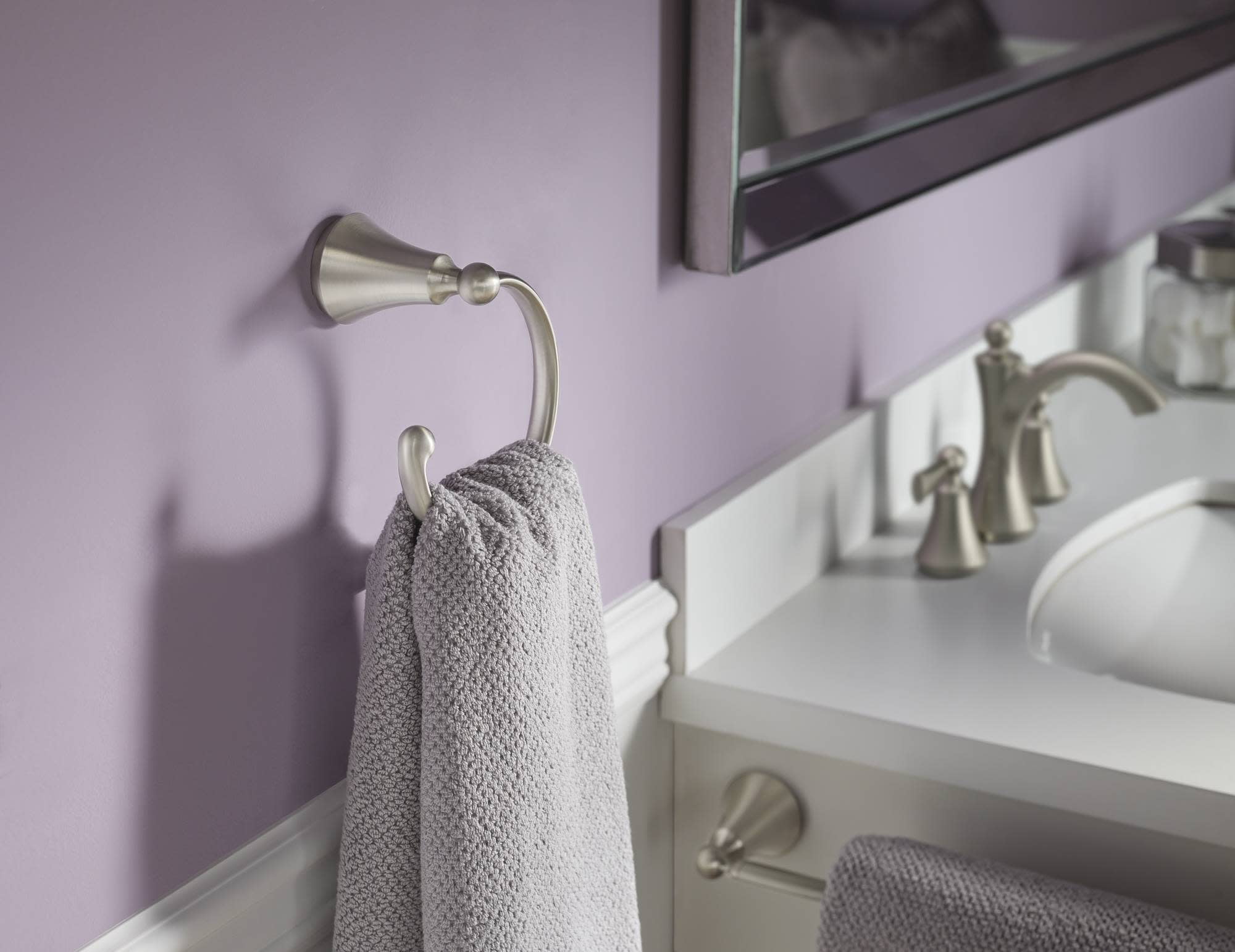 Moen Wynford Polished Nickel 24 Towel Bar Walmart