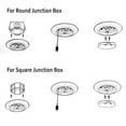 thumbnail image 4 of JULLISON 10 Packs 4 Inch LED Low Profile Recessed & Surface Mount Disk Light, Round, 10W, 600 Lumens, 4000K Cool White, CRI80, DOB Design, Dimmable,, 4 of 6