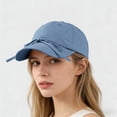thumbnail image 5 of VLOOCKLW Women's Bow Baseball Cap Summer Soft Top Design Casual Versatile Sun Hat Lightweight Breathable Adjustable Fit for Outdoor Daily Travel Small Face Effect, 5 of 5