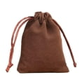 thumbnail image 1 of Minnieouse Estuche para joyas Bolsas con cordón Pendientes Anillos Empaquetado Regalos Artesanías Regalos Bolsillo sólido Café-8*10 Type3 NO3, 1 of 6