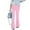 *Pink, variant on Women's High Waisted Bell Bottom Jeans ,Stretchy Flare Vintage Denim Pants Sky Blue,Womens Plus S