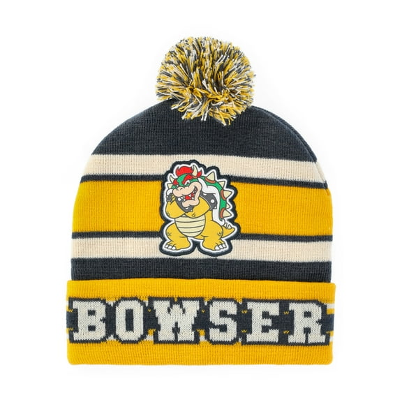 Super Mario Bowser Beanie Hat and Gloves Set, 2-Piece