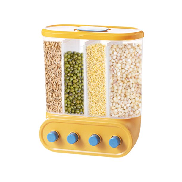Contenedor Almacenamiento Alimentos Secos Dispensador Cereales 2/4/6 Mural Transparente para La Del