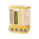 thumbnail image 1 of Contenedor Almacenamiento Alimentos Secos Dispensador Cereales 2/4/6 Mural Transparente para La Del, 1 of 9