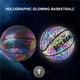 thumbnail image 3 of Advancent Baloncesto holográfico que brilla intensamente, baloncesto reflectante, juego nocturno, baloncesto con bomba de inflado para cancha de Deportes y aire libre Advancent OD005013-00, 3 of 6