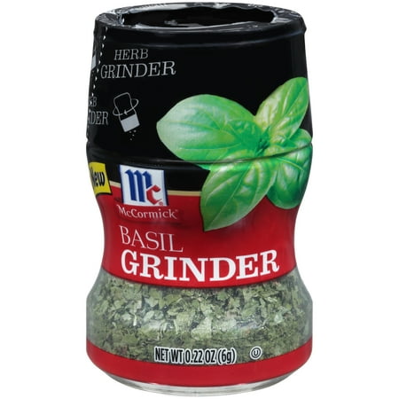 - (2 Pack) McCormick Basil Herb Grinder, 0.22 oz