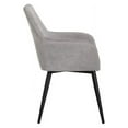 thumbnail image 3 of Sunpan Jayna 18" Modern Fabric Dining Armchair in Black/Polo Club Stone, 3 of 7