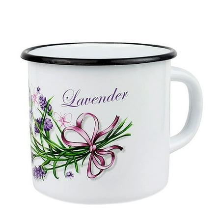 

STP Goods 13.5-oz Lavender Bouquet Enamelware Mug (Set of 2)