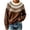 Brown, variant on Womens Plus Size Sweaters Knitted Vintage Sweater Comfy Loose Crew Neck Fall Winter Pullovers, S-3XL