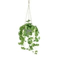 thumbnail image 2 of Pklyzj Summer Savigns Clearance The Simulation Hydrocotyle Vulgaris Pot Home Living Room Decoration Hanging Potted Fresh Small Green Plants Fake Plants Home Essential, 2 of 6