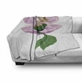 thumbnail image 3 of Mermaid Soft Flannel Fleece Throw Blanket, Little Mermaid with Blonde Hair Playing Harp Fairy Tale Romance Art Illustration, Cozy Plush for Indoor and Outdoor Use, 60" x 80", Pink Green, by Ambesonne, 3 of 6
