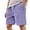 Purple, variant on Wdgfv Mens Casual Corduroy Drawstring Elastic Waist Lightweight Summer Beach Shorts Loose Fit Golf Shorts