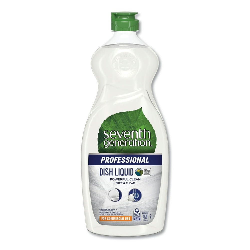 Seventh Generation SEV44718 Professional Free & Clear Dish Liquid, 1