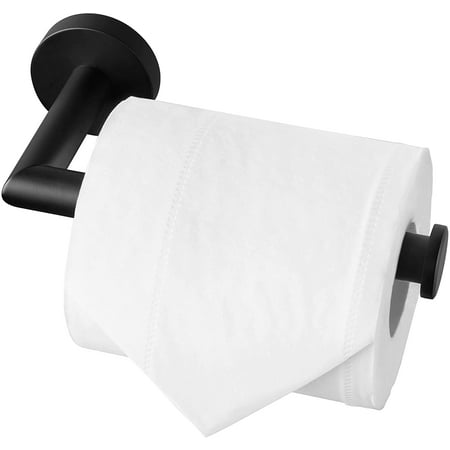 Dinohhi Black Toilet Roll Holder, Wall Mounted Toilet Paper Holder for ...