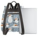 thumbnail image 3 of Balery Happy Snowmen Snowfall Mochila de Cuero para Mujeres, Gran Capacidad, Bolsa de Viaje Multifuncional, Mochila de Cuero y Bolsa de Hombro para Mujeres, 3 of 4