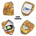 thumbnail image 5 of JIALIOU Mini Backpack Purse for Women Quilted Casual Daypack Small Travel Shoulder Bag, Yellow Red Floral, 5 of 7