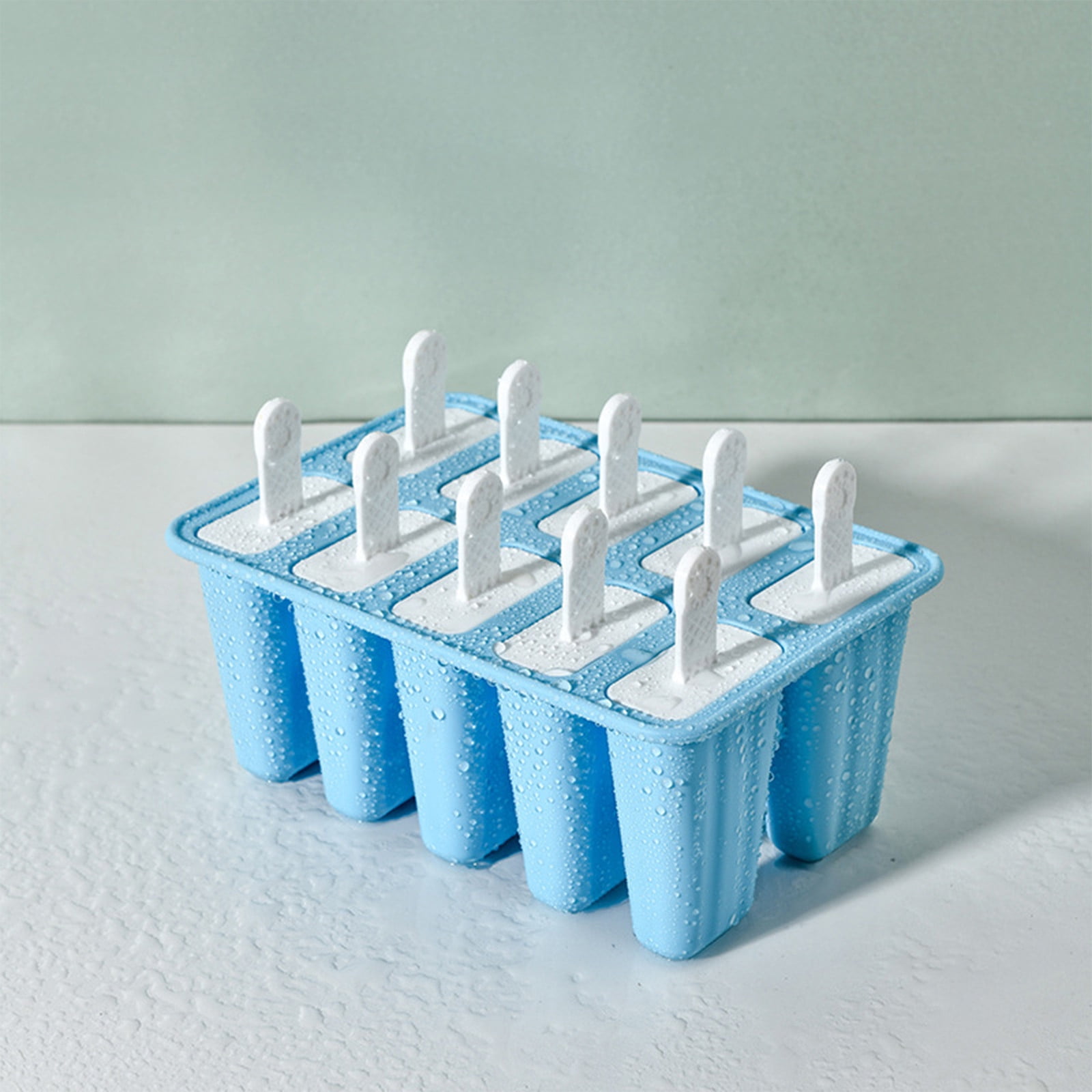 Ice Cube Tray Collapsible Popsicles Molds - Silicone Ice Pop-Molds, Easy  Release Ice Cream Mold, Reusable Popsicle Stick with for Homemade Popsicles  