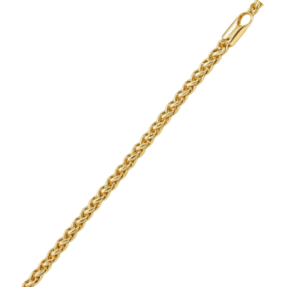 14K Yellow Gold Polished Chopin Chain (2mm 18in)