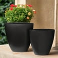 thumbnail image 2 of Isla Ceramic Tall Oval Pot (Set of 2), 2 of 7