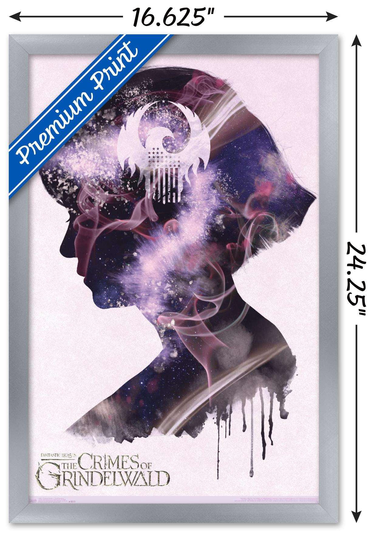 Fantastic Beasts: Crimes Of Grindelwald - Tina Illustration Wall Poster, 14.725" x 22.375", Framed