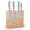 Juniper, variant on Sur La Table Kitchen Essentials Tasting Kitchen 5 Piece German Steel Blade With Triple Riveted Handle Set on Beechwood Magentic Block - Linen White