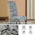 thumbnail image 4 of Stretch Chair Cover 4 Pieces Large Dining Room Chair Cover Large Size Chair Cover Removable Washable for Dining Room Hotel Kitchen Decor, 4 of 5