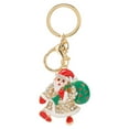thumbnail image 2 of Encanto del llavero de Navidad, llavero de Papá Noel Llavero de Papá Noel Llavero de Papá Noel con diamantes de imitación Diseño a prueba de futuro, 2 of 14