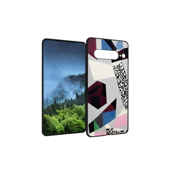 Compatible with Google Pixel 7 Pro Phone Case, Abstraction 6 Case Men Women, Flexible Silicone Shockproof Case for Google Pixel 7 Pro