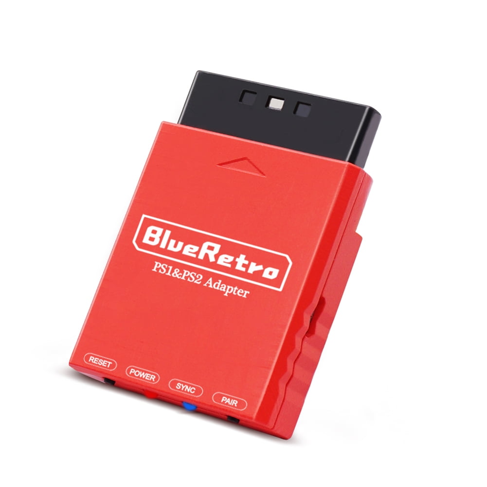 Blueretro Bluetooth-compatible Wireless Controller Adapter for PS1/PS2 (Red)