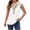 White, variant on Cilsoka Women's Casual Floral Embroidered V Neck Boho Short Cap Sleeve Shirts Loose Summer Blouses Tops Fashion Clothes 2026, Graphic Tank Tops for Women Funny