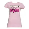 thumbnail image 1 of Conciencia de c?ncer de mama para mujer "Estoy aqu? para luchar" camiseta - rosa - x-grande Awareness Camiseta de manga corta, 1 of 1