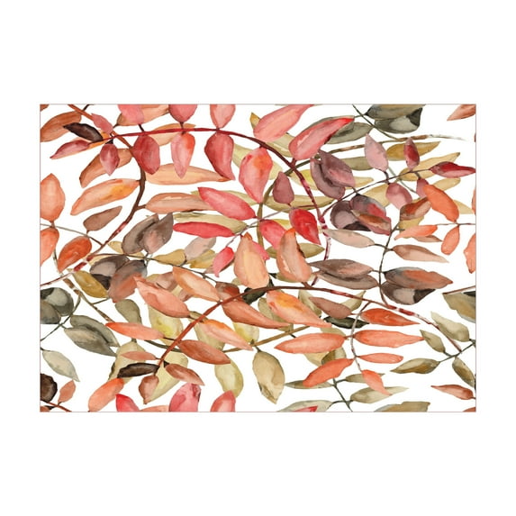 Ambesonne Nature Jigsaw Puzzle, Northwoods Falling Leaf, Heirloom-Quality Fun Activity for Family Durable Cardboard, 1000 pcs, Coral Taupe