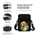 thumbnail image 7 of Eheartsgir Shoulder Pouch Satchel Bag with Frog Mushroom Pattern, Lightweight Stretch Polyester Zipper Sling Purse for Travel and Hiking, 7 of 7