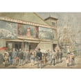thumbnail image 3 of Ferdinand Weckbrodt 24x18 Black Modern Framed Museum Art Print Titled - In the Sausage Praterer in Vienna, 3 of 5