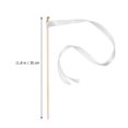 thumbnail image 6 of Dytern Party 10pcs White Wedding Delicate Ribbon Streamers Fairy Stick Cheer Props Party Supplies Favors With Golden Bell Random Style, 6 of 11