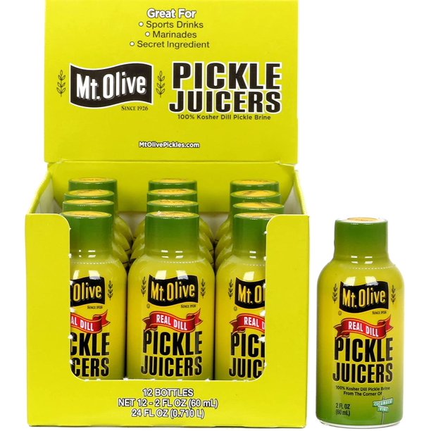 Mt. Olive Pickle Juice 100 Kosher Dill Pickle Brine 12 pk 2 fl oz