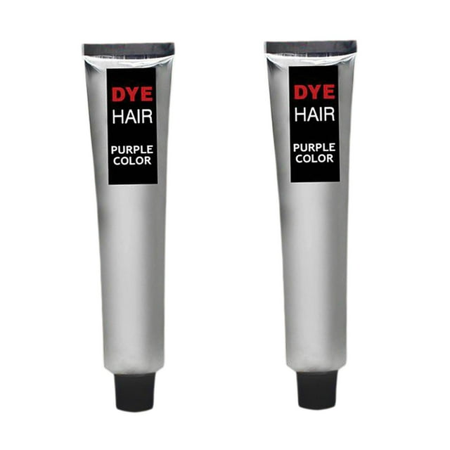 2x Punk plata gris Natural cabellero Color permanente tinte cera Crema para