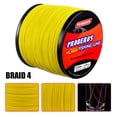thumbnail image 3 of Hilo de pescar trenzado yeacher 300m caballo vigoroso PE gris/amarillo/azul/verde/rojo, 3 of 8