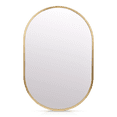 thumbnail image 1 of Bouclair Gold Oval Framed Mirror 20 X 30 in (50 X 75 cm), 1 of 10