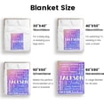 thumbnail image 5 of Custom Blanket with Name for Adults Kids Personalized Blanket and Throw Customized Flannel Name Blanket Personalized (Style-2, 30x40), 5 of 6