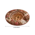 thumbnail image 3 of Round Christmas 3D Visual Effect Doormat – 23.62in Non-Slip Absorbent Entryway Mat, Stain Resistant Polyester, Holiday Welcome Mat, 3 of 6