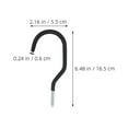 thumbnail image 5 of Worgeous 8-Piece Wall Mounted Hanger Hooks Set, Garage Bike Storage Organizer for Basement and Home, 5 of 8