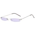 thumbnail image 1 of Popular! Women Man Vintage Transparent Small Frame Sunglasses Retro Eyewear Fashion, 1 of 3