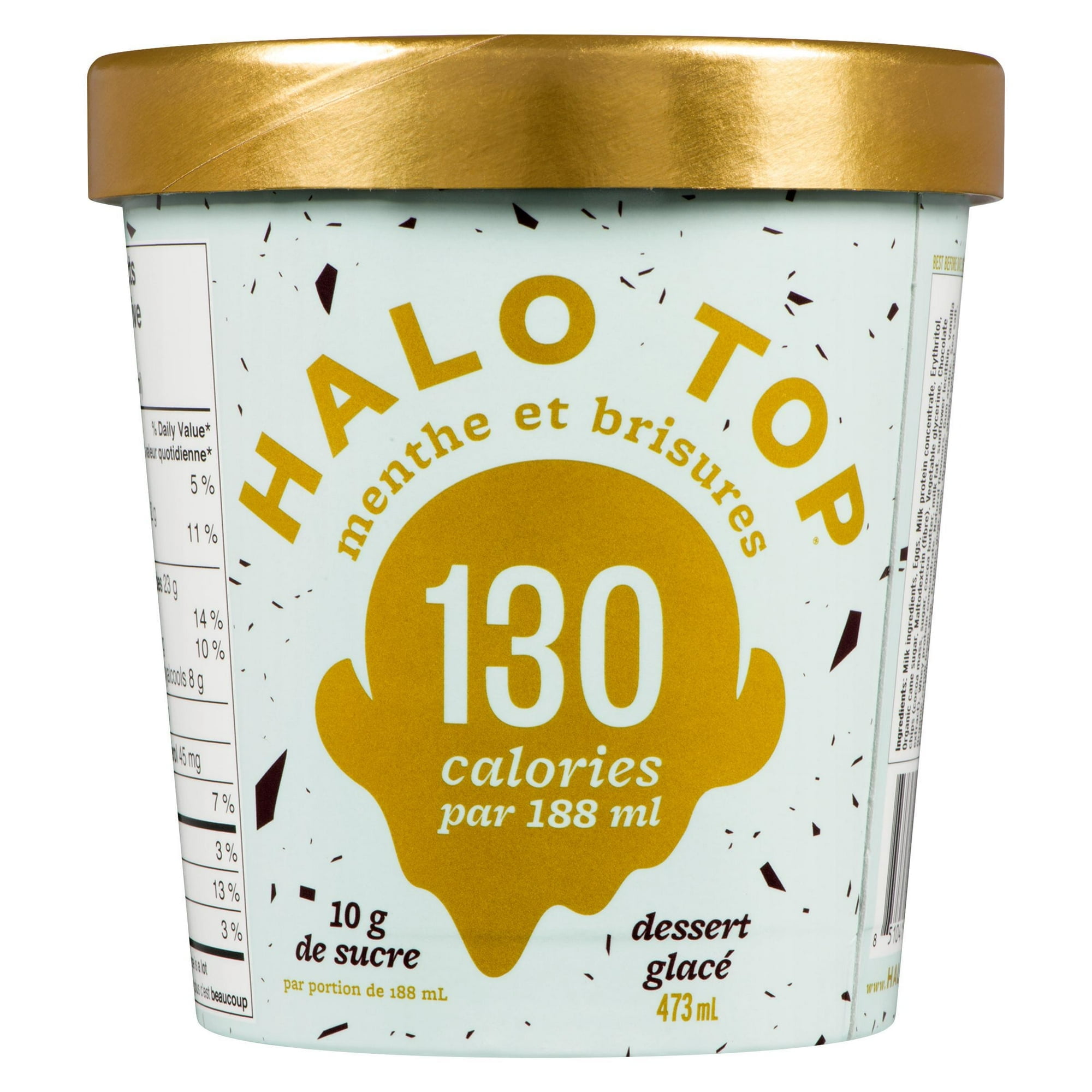 Halo Top - Dessert glacé aux pépites de menthe 473ml