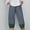 #022-Navy, variant on Women's Drawstring Waist Casual Pants with Pockets, Cotton Linen Blend, Comfortable for Daily Use and Travel