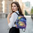 thumbnail image 6 of JIALIOU Mini Backpack Purse for Women Quilted Casual Daypack Small Travel Shoulder Bag, Abstract Swirling Galaxy, 6 of 7