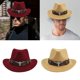 thumbnail image 1 of Sombrero de vaquero casual ligero de para mujer para hombres adultos Yinane Sombrero de vaquero occidental, 1 of 8