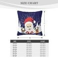 thumbnail image 4 of ZICANCN Decorative Throw Pillow Covers , Cartoon Cute Santa Couch Sofa Decorative Knit Pillow Covers for Living Room Farmhouse 24"x24", 4 of 8