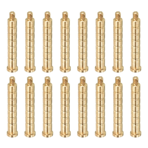 Uxcell 100 Grain Archery Arrow Brass Insert 16 Packs for 0.244" Carbon Arrows
